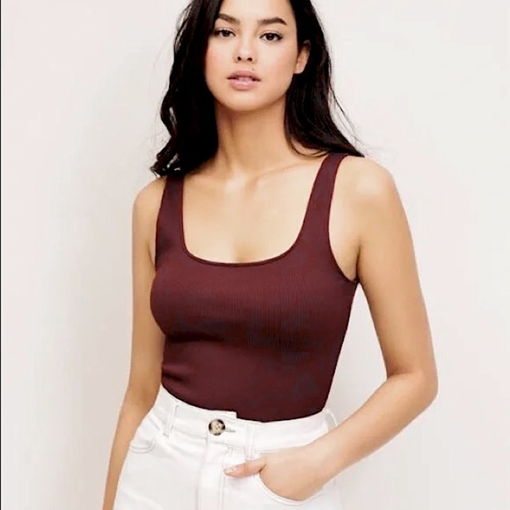 Dynamite Maroon Seamless Tank Top
